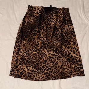 Leopard Print Skirt